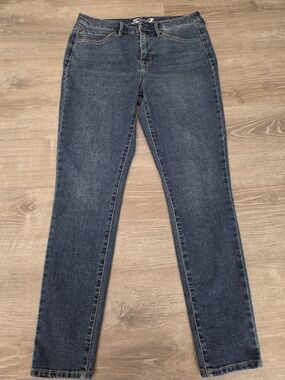 Seven7 Women's Skinny Jeans in Dark Blue Wash